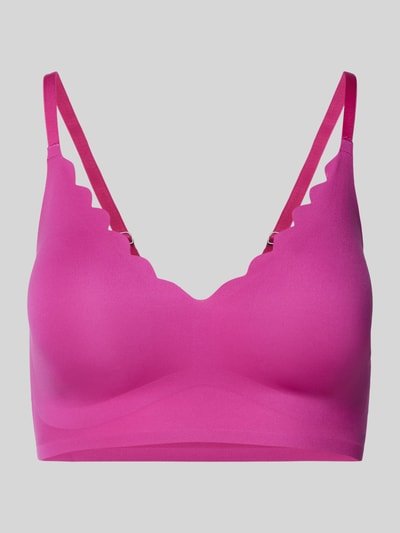 Skiny Bustier mit Wellensaum Pink 1