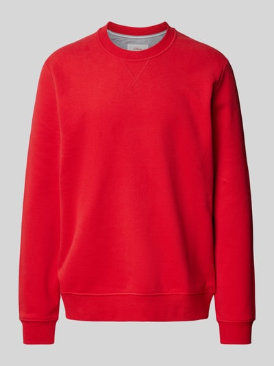 s.Oliver RED LABEL Sweatshirt mit Rundhalsausschnitt in unifarbenem Design Rot 2