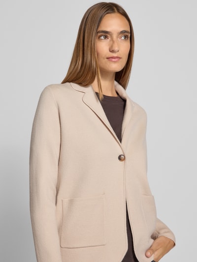 Christian Berg Woman Gebreid jack met reverskraag Steengrijs - 3