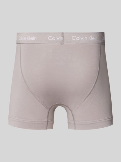 Calvin Klein Underwear Obcisłe bokserki z paskiem z logo w zestawie 3 szt. Morski 3