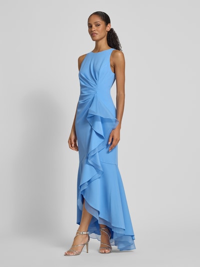 Adrianna Papell Maxikleid mit Volants und Rundhalsausschnitt Hellblau 1