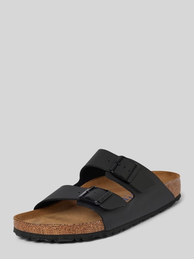 Birkenstock Slides mit Dornschließe Modell 'Arizona' Black 1