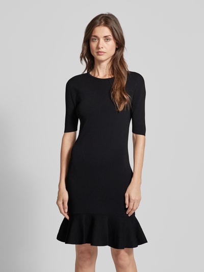 ARMANI EXCHANGE Knielanges Kleid in Ripp-Optik Black 4