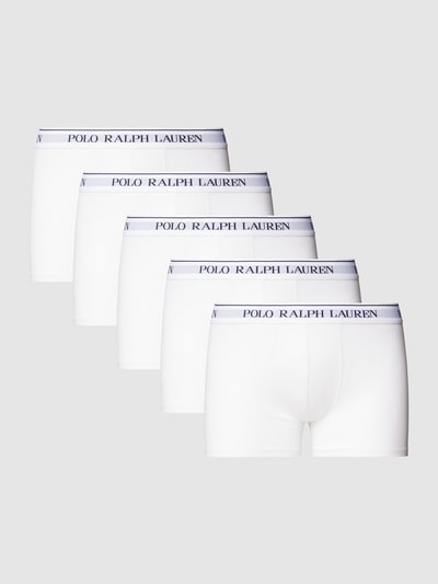 Polo Ralph Lauren Underwear Boxershort met elastische band met logo in een set van 5 stuks Wit - 1