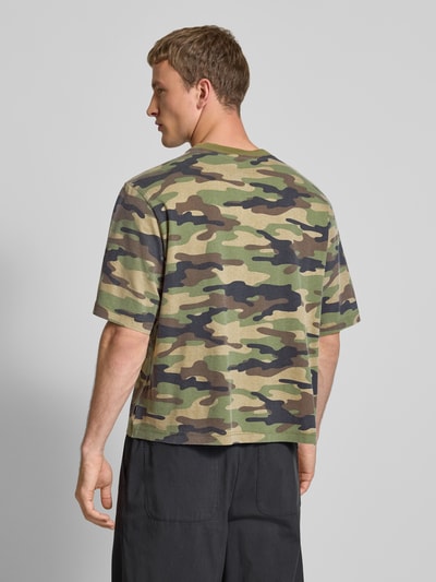 REVIEW T-shirt z okrągłym dekoltem Oliwkowy 5