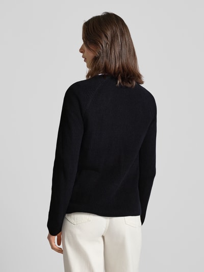 Zero Strickpullover mit V-Ausschnitt Marine 5