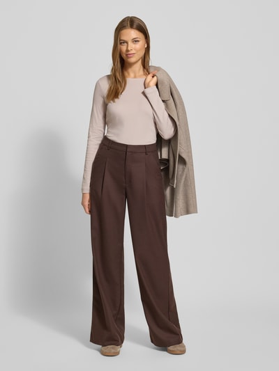 Christian Berg Woman Longsleeve mit Rundhalsausschnitt Sand 1