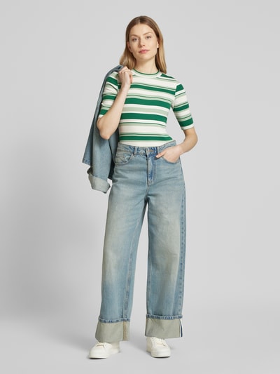 Tom Tailor Denim Slim Fit T-Shirt aus Baumwoll-Mix Gruen 1