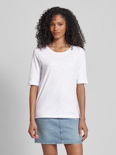 Soyaconcept T-Shirt mit Rundhalsausschnitt Modell 'Babette' Weiss 4