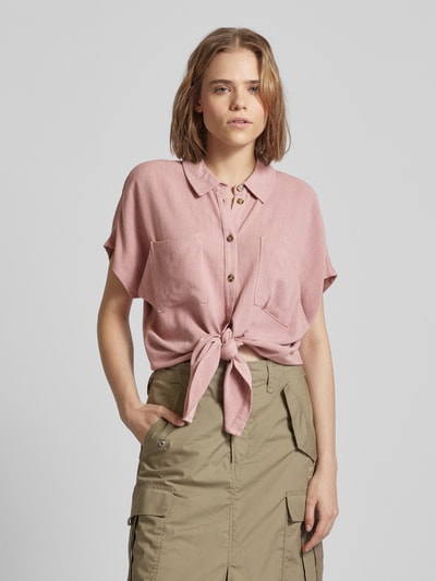 Pieces Bluse mit Knotendetail Modell 'VINSTY' Mauve 4