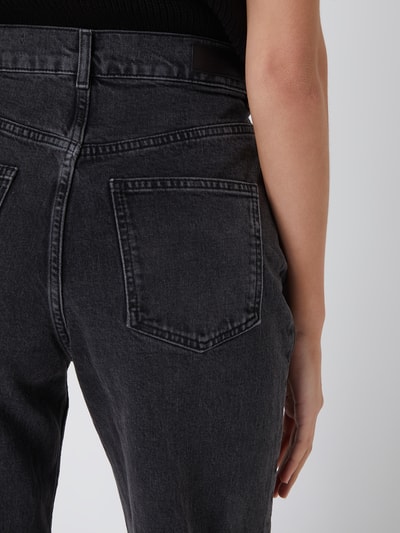 REVIEW Wide Leg High Rise Jeans mit Stretch-Anteil Schwarz 3