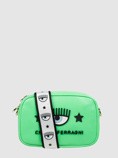 Chiara Ferragni Crossbody Bag mit Logo Neon Gruen 2