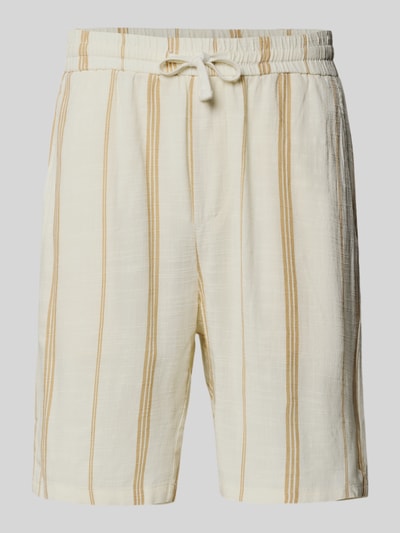 Only & Sons Relaxed fit bermuda van een mix van viscose en katoen, model 'TINUS' Offwhite - 2