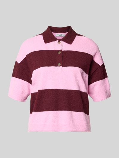 Marc O'Polo DENIM Regular Fit Poloshirt aus Baumwoll-Mix Pink 2