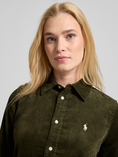Polo Ralph Lauren Overhemdblouse met labelstitching Olijfgroen - 3