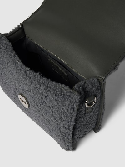 Seidenfelt Handtasche mit Klickverschluss Modell 'Hellvi' Anthrazit 5