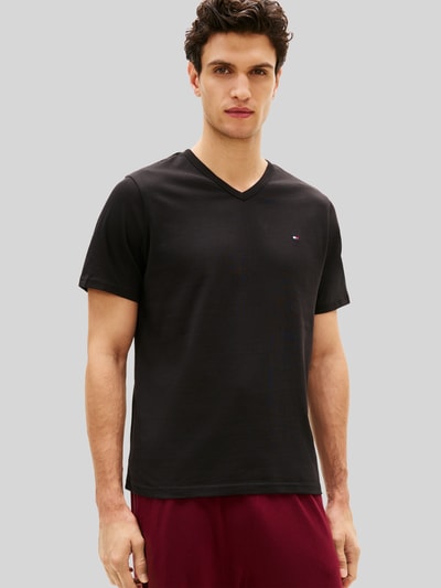 Tommy Hilfiger Regular Fit T-Shirt aus Baumwoll-Mix im 3er-Pack Black 4