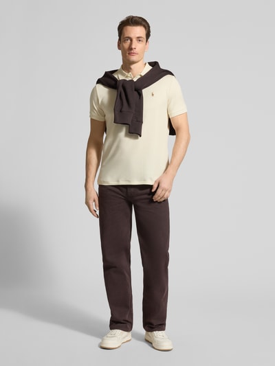Polo Ralph Lauren Regular Fit Poloshirt aus reiner Baumwolle Offwhite 1