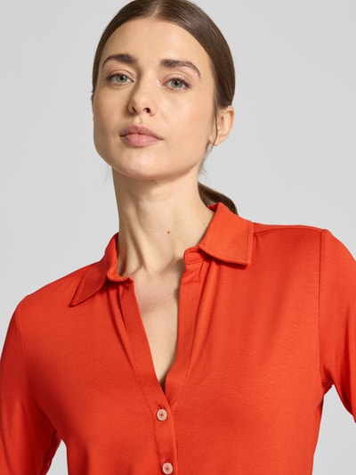 Marc O'Polo Regular Fit Jersey-Bluse mit kurzem Arm aus Viskose-Mix Orange 3