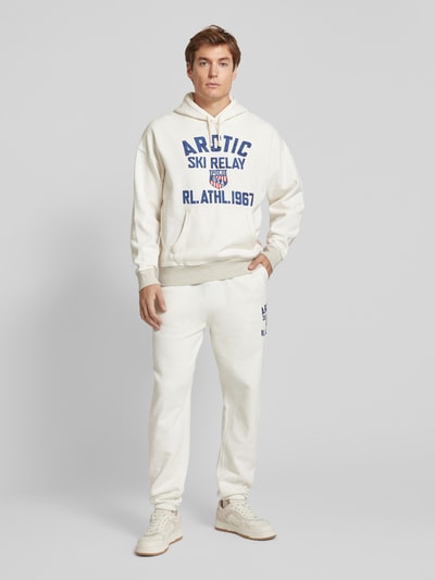 Polo Ralph Lauren Hoodie mit Label-Print Hellgrau 1