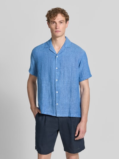 JACK & JONES Premium Regular Fit Leinenhemd Modell 'LAWRENCE' Jeansblau 4