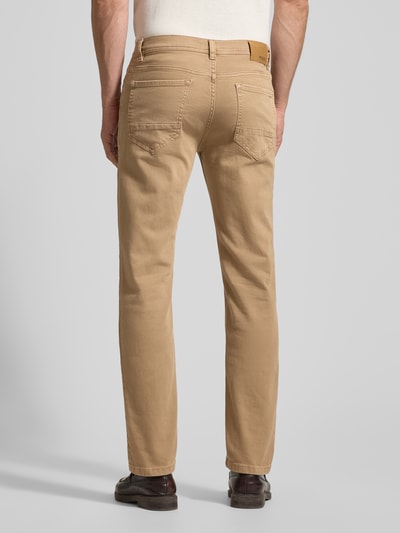 MCNEAL Slim fit jeans in 5-pocketmodel Lichtbruin - 5