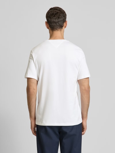 Tommy Hilfiger T-Shirt mit Label-Print Weiss 5