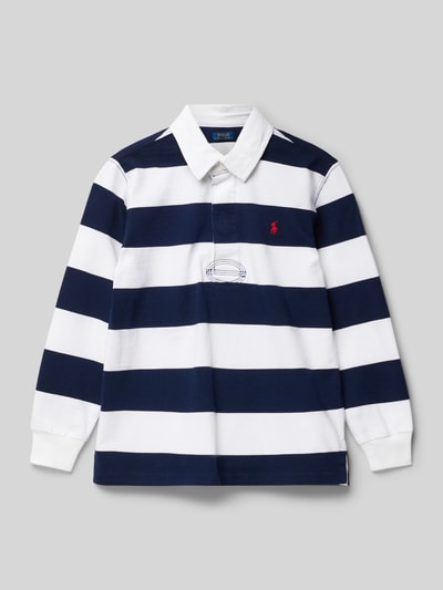 Polo Ralph Lauren Kids Longsleeve mit Label-Stitching Marine 1