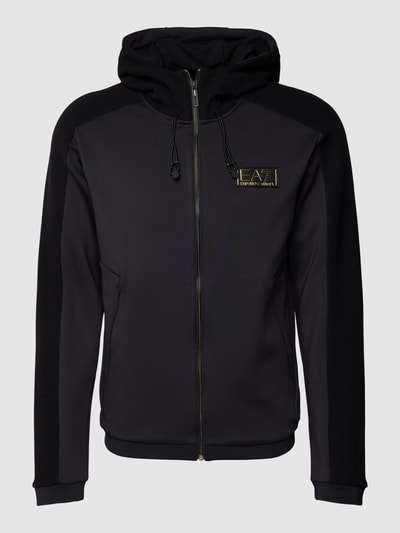 EA7 Emporio Armani Sweatjacke mit Label-Patch Black 2