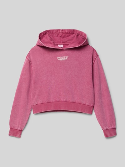 s.Oliver RED LABEL Oversized hoodie van katoenmix Fuchsia - 1