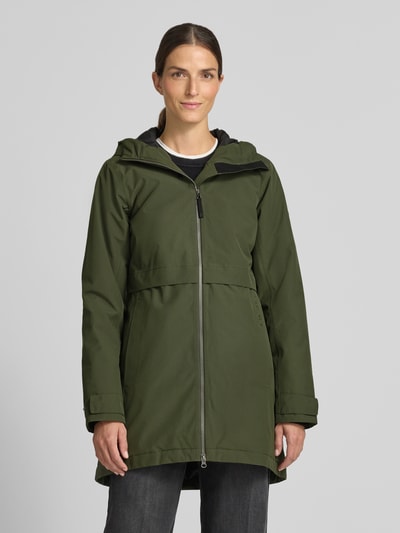 Didriksons Parka o kroju regular fit z kapturem Ciemnozielony 4