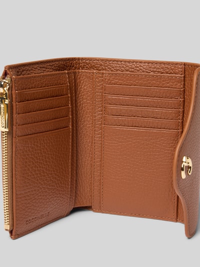 Coccinelle Portemonnee met logo-applicatie, model 'ME' Cognac - 3