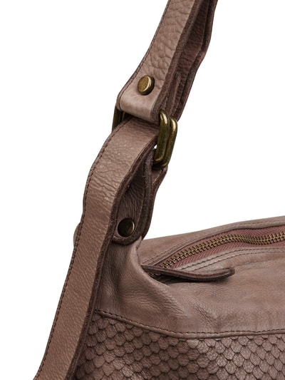 Lara Lauren Hobo Bag aus Leder Modell 'Holly' Taupe 3