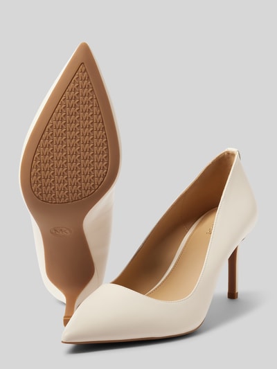 MICHAEL Michael Kors Pumps mit Label-Applikation Modell 'ALINA' Offwhite 4