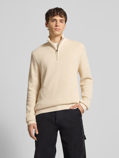 G-Star Raw Gebreide pullover met ribboorden Offwhite - 4