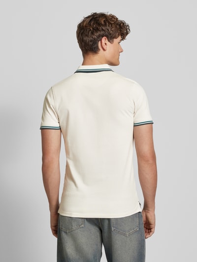 Jack & Jones Slim Fit Poloshirt mit Logo-Stitching Modell 'PAULOS' Beige 5