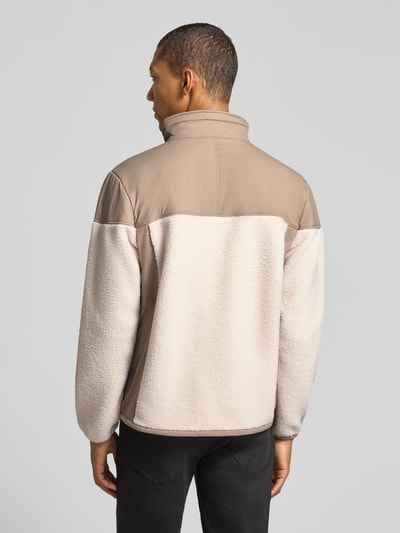 K-WAY Regular Fit Fleecejacke mit Stehkragen Modell 'SIXTE 4.0 ORSETTO' Beige 5