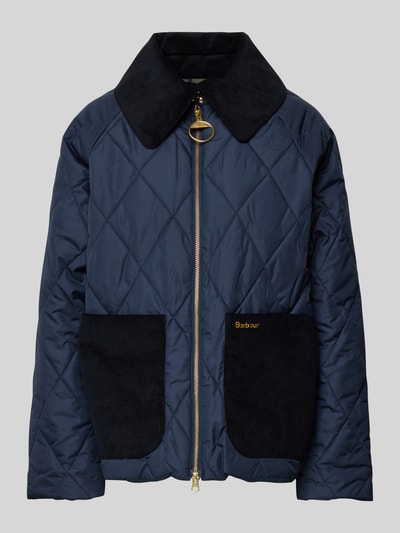 Barbour Steppjacke Modell 'DALROY'  mit Umlegekragen und Eingrifftaschen Marine 1