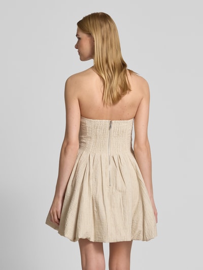 Copenhagen Muse Minikleid aus Leinen-Baumwoll-Mix Modell 'BRINDA' Offwhite 5