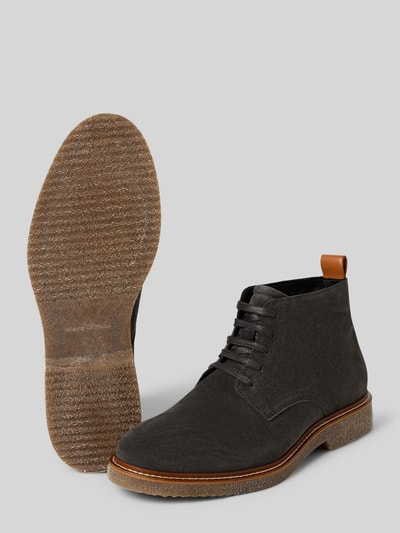 Marc O'Polo Veterschoen van suède Antraciet - 4
