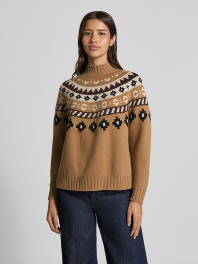 Weekend Max Mara Regular fit gebreide pullover van pure scheerwol, model 'HARDY' Camel - 4