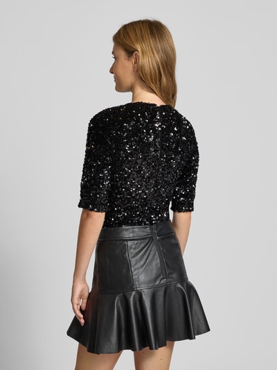 Bardot Body mit Paillettenbesatz Modell 'CAMMIE' Black 5