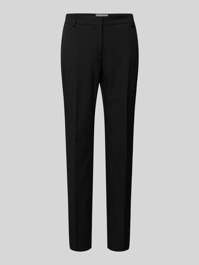 Christian Berg Woman Selection Slim Fit Stoffhose mit Bügelfalten Black 1