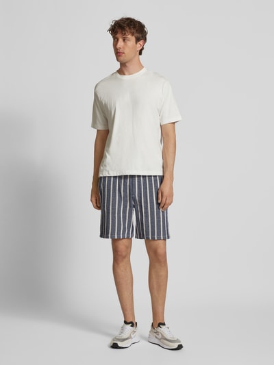 Jack & Jones Regular Fit Shorts mit Strukturmuster Modell 'JAIDEN COBA' Marine 1