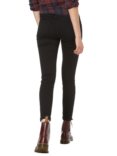 Review Coloured High Waist Skinny Fit Jeans Black 4