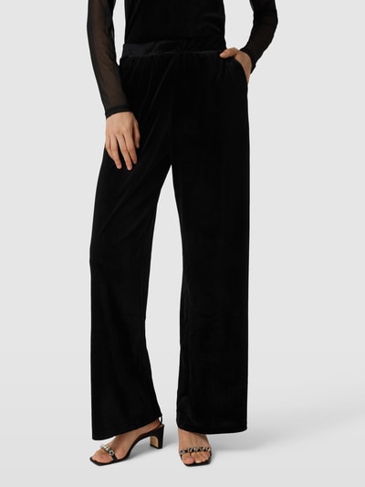 ICHI Spodnie materiałowe z imitacji aksamitu model ‘LAVANNY’ Czarny 4