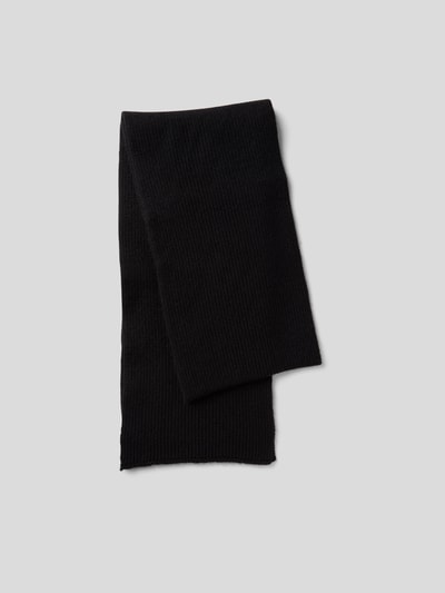 Le Bonnet Schal aus Lammwoll-Angora-Mix Schwarz 4