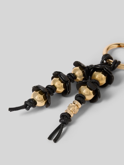 Productfoto, sleutelanhanger in gebloemd design Model 'Novelty' van MICHAEL Michael Kors met logodetail en glanzend design