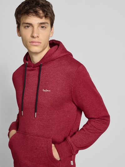 Pepe Jeans Regular Fit Hoodie aus Baumwoll-Mix Modell 'GRIFFIN' Rot 3
