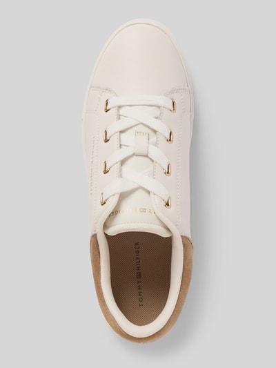 Tommy Hilfiger Lage sneakers van echt runderleer Offwhite - 3